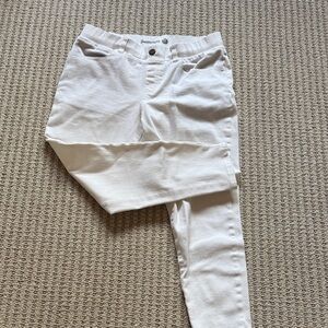 Betabrand Cream Denim Jeans